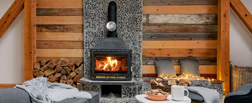 Thelin Hearth Products Direct Vent Gas Stove Fireplace Inspection in Barrie, Ontario